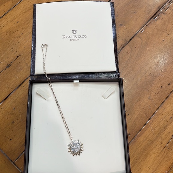 Ron Rizzo Silver Diamond Pleve Necklace - Picture 3 of 7